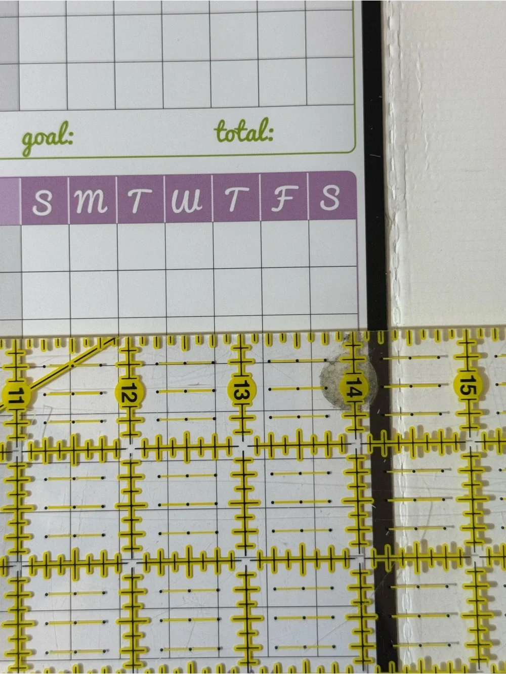 Magnetic Home Office Chore Chart - White with Multicolor Sections